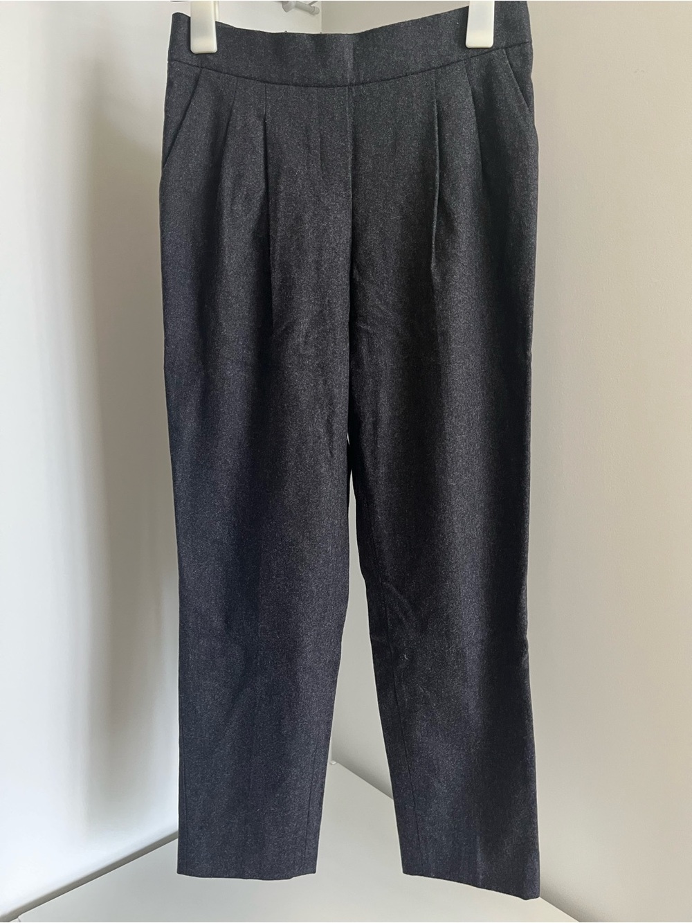Babaton Charcoal Black Pleated Dress Pants